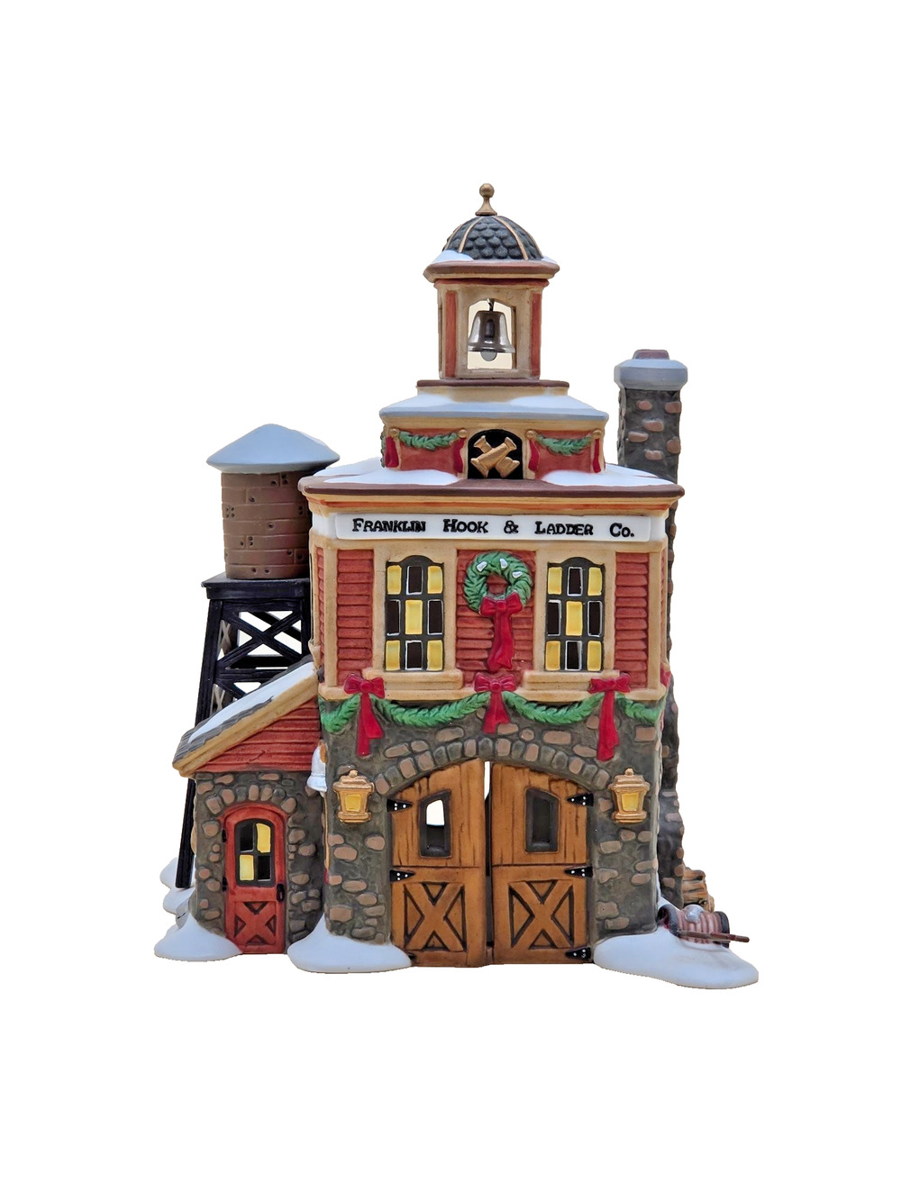 Department 56 New England Village Franklin Hook & Ladder Co Fire Vintage 1998